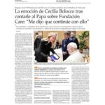 Cecilia Bolocco Instagram - #ACCIONESCARE | ¡Nuestra presidenta se reunió con el Papa Francisco! Hoy en la entrevista que dio a El Mercurio, profundizó sobre el encuentro que sostuvo junto al Papa, en el marco del VII Seminario de Ética en el Gerenciamiento de la Salud en El Vaticano. Nuestra presidenta @ceciliabolocco tuvo un momento para hablar directamente con él, y fue ahí cuando le contó nuestro objetivo, lograr que todos los pacientes oncológicos accedan a un pronto diagnóstico y a los mejores tratamientos disponibles en el mundo. En ese momento, el Sumo Pontífice le respondió: "Yo lo sé, continúe con ello". 👀 Lee la entrevista completa de El Mercurio y revive los grandes momentos en nuestra web (link en la bio) 👆