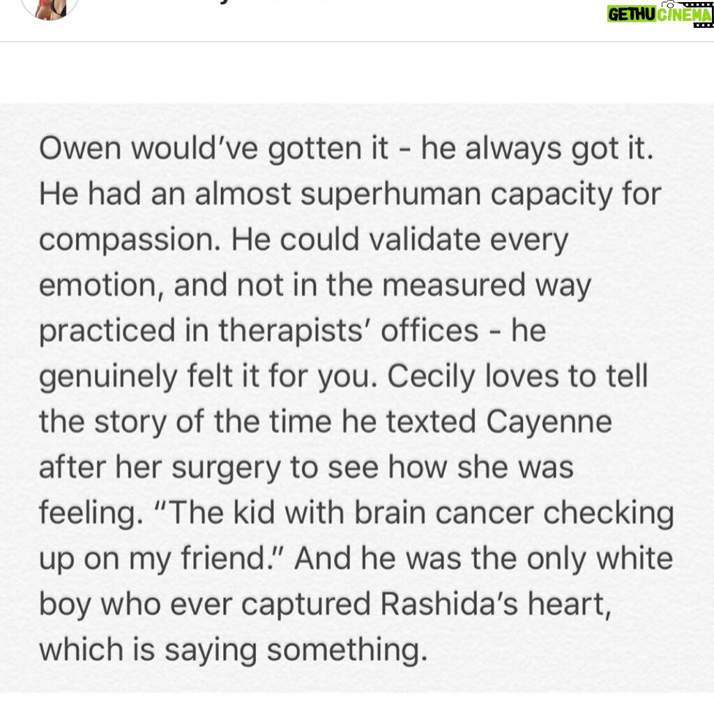 Cecily Strong Instagram - Sharing my cousin @takemetoyourleda ‘s beautiful words about our dude on International Owen Day. I love you, Leda. I love you, Owen. 🌼🌼🌼