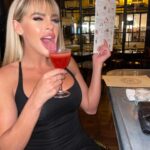 Chanel Mack Instagram - #craftcocktails taste better in #paris! Not sure if you can tell but I picked Paloma Pam.
