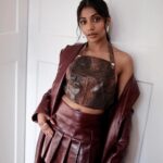 Charithra Chandran Instagram - You see my, thick thighs Lost when you look into my brown eyes See, my little waist can make you switch sides You never know the devil in a disguise Styling: @hollyevawhite wearing @tolucoker Hair: @hairbychrislong using @dysonhairpro Makeup: @louisekimmakeup using @maccosmeticsuk Thank you for having me @britishvogue @netflixuk ❤️