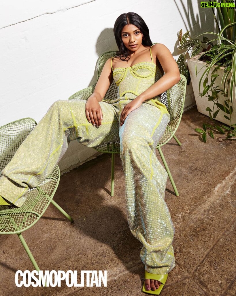 Charithra Chandran Instagram - “I have always been delusional, yes. And it has led me to great heights and very low lows” @cosmopolitanuk EIC: @claire_hodge Photographer: @zoemcconnell Stylist: @saskiaquirke Talent Editor: @olivia__blair Hair: @patrickwilson Make-Up: @kennethsohmakeup Nails: @jadefordlondon Creative Director: @declanfahy Art Director: @willmatic101 Photo Directors: @hearstphotodirector / @emilybaho