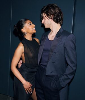 Charithra Chandran Instagram - Dear @sebastiancroft 
Thank you for being the best partner I could wish for on this journey we’ve been on over the past two years. 
The fact that we started our acting careers together 15 years ago (unbeknownst to us until half way through filming) and now we’re starring as leads on my first film is mad, mad synchronicity. 
Your friendship is one of favourite things that came out of this filming experience. Thank you and love you ❤️

📸 @pipbourdillon 

@primevideouk 
@hollyevawhite 
@kennethsohmakeup 
@patrickwilson 
@harry_lambert 
@liztaw