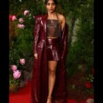 Charithra Chandran Instagram - You see my, thick thighs Lost when you look into my brown eyes See, my little waist can make you switch sides You never know the devil in a disguise Styling: @hollyevawhite wearing @tolucoker Hair: @hairbychrislong using @dysonhairpro Makeup: @louisekimmakeup using @maccosmeticsuk Thank you for having me @britishvogue @netflixuk ❤️