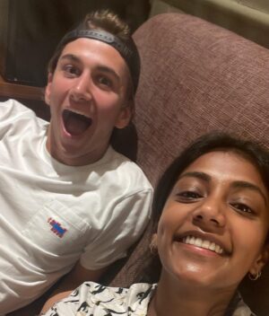 Charithra Chandran Instagram - Dear @sebastiancroft 
Thank you for being the best partner I could wish for on this journey we’ve been on over the past two years. 
The fact that we started our acting careers together 15 years ago (unbeknownst to us until half way through filming) and now we’re starring as leads on my first film is mad, mad synchronicity. 
Your friendship is one of favourite things that came out of this filming experience. Thank you and love you ❤️

📸 @pipbourdillon 

@primevideouk 
@hollyevawhite 
@kennethsohmakeup 
@patrickwilson 
@harry_lambert 
@liztaw
