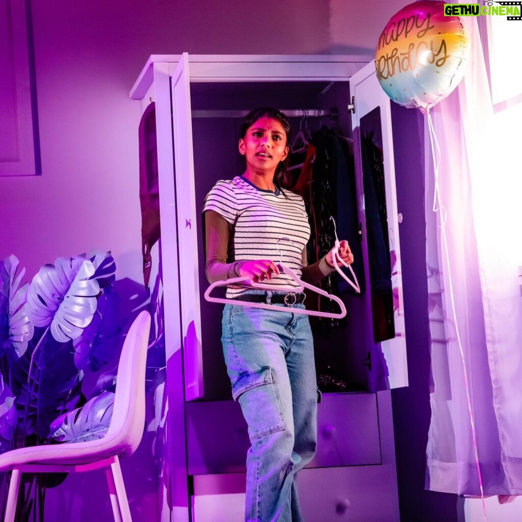 Charithra Chandran Instagram - I made my West End debut this weekend! WHAT??! Instructions for a Teenage Armageddon has been a dream come true from day 1 to first performance. Be it the writing (which is funny, truthful, conscientious, touching - @rosiejaneday you are a genius), the rehearsals (it was all play in the most wonderful, creative way - Georgie and @hannakhogali thank you) to @imkatygalloway who made it all happen. So many people to thank for this wonderful opportunity!! Little Charithra always dreamt of a moment like this and I still can’t quite believe it. Dreams do come true. It’s actually mad. Blessings upon blessings. I cannot express how grateful I feel. This play is so important to everyone involved in the project. It goes beyond the theatre, it’s about representing young people - particularly teenage girls. A demographic that is frequently ridiculed and disrespected. We want our show to let you know that we hear you, we see you and we love you! For everyone who came on Sunday and for everyone who has bought a ticket, THANK YOU!! I know both time and money are so tight for many people right now and the fact that you’d choose to spend both with us, fills my heart with joy and humility. I see all the support and I am bursting 🥰🥰🥰🥰 This will be one of the most exciting, meaningful memories of my life ❤️ THANK YOU THANK YOU THANK YOU @teen_armageddon