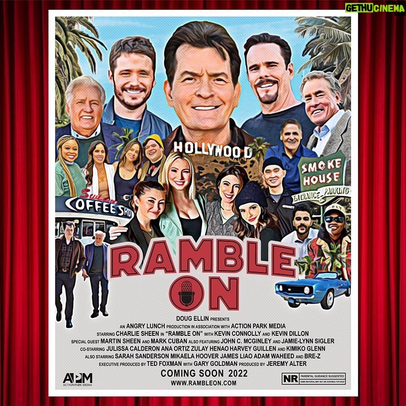 Charlie Sheen Instagram - We are coming somewhere soon. Ramble On! @nickbuccelli @victorythepodcast @angrylunch @hollywoodwayz