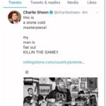 Charlie Sheen Instagram – 5 years ago today @charliesheen sent a tweet out that started a great collaboration and a great friendship!!! #mostlystoned #charliesheen #timmontana