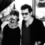 Charlie Sheen Instagram – the stache
is
back… ©
