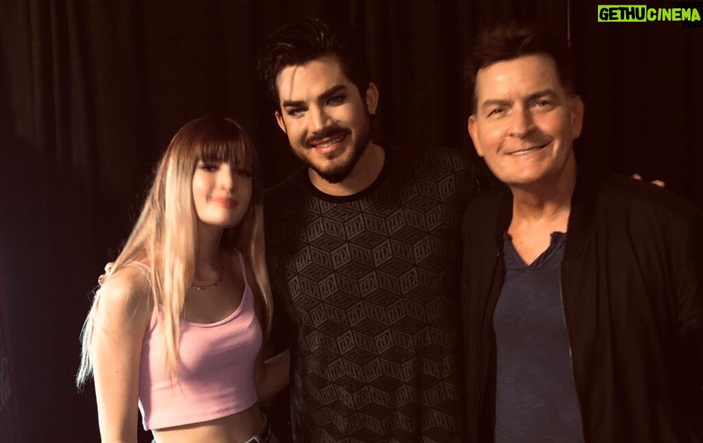 Charlie Sheen Instagram - ‪thank you @adamlambert ,‬ ‪thank you Marcus at @anytickets ,‬ ‪thank you Queen , ‬ ‪thank you @dennysdiner !‬ ‪truly an epic ‬ ‪and perfect night!‬ ‪ ‪❤️©️❤️‬