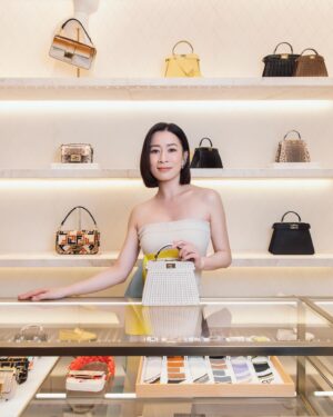 Charmaine Sheh Instagram - Thank you Fendi for having me❣️
Still struggling which bag I should bring tonight 🤔🤔 Peekaboo or Origami. What do you think? 

@Fendi #FendiSS24