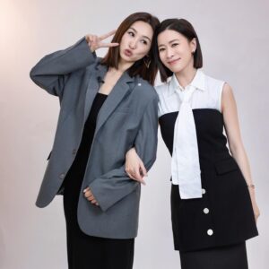 Charmaine Sheh Instagram - Female friendships that work are relationships in which women help each other belong to themselves.
👗 @maison_kimhekim @we11done
  @lanecrawford
Styled by @mopiko
Makeup by @katherine_lo1228