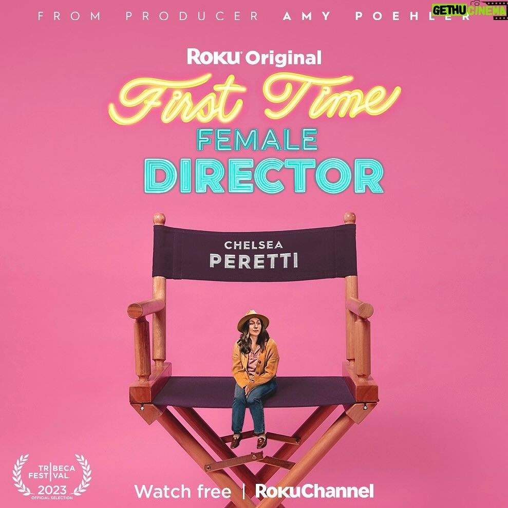 Chelsea Peretti Instagram - From one thespian to another, congrats @chelsanity on the release of your film. 🎭 The world’s a stage! Stream #FirstTimeFemaleDirector free on @therokuchannel now.