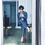Chen Bolin Instagram - Back stage 紅星大獎💫 Thank you Singapore ~~~ Good time good food good people here like always 🫶🏻✨🇸🇬 Alamak! Too Shiok too short time lah~ Hope can stay longer next time ✨ Terima kasih！🤙🏻✨ 🩵SG my suits so shuài @peterwuparis #紅星大獎2024