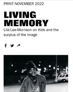 Chloë Sevigny Instagram - My old friend @lilaleela wrote an essay on the film KIDS, the impact it had on some of the participants and much more for @artforum “part memoir, part art criticism, part theory of the image” Thanks Lila. 
Link in bio to read.