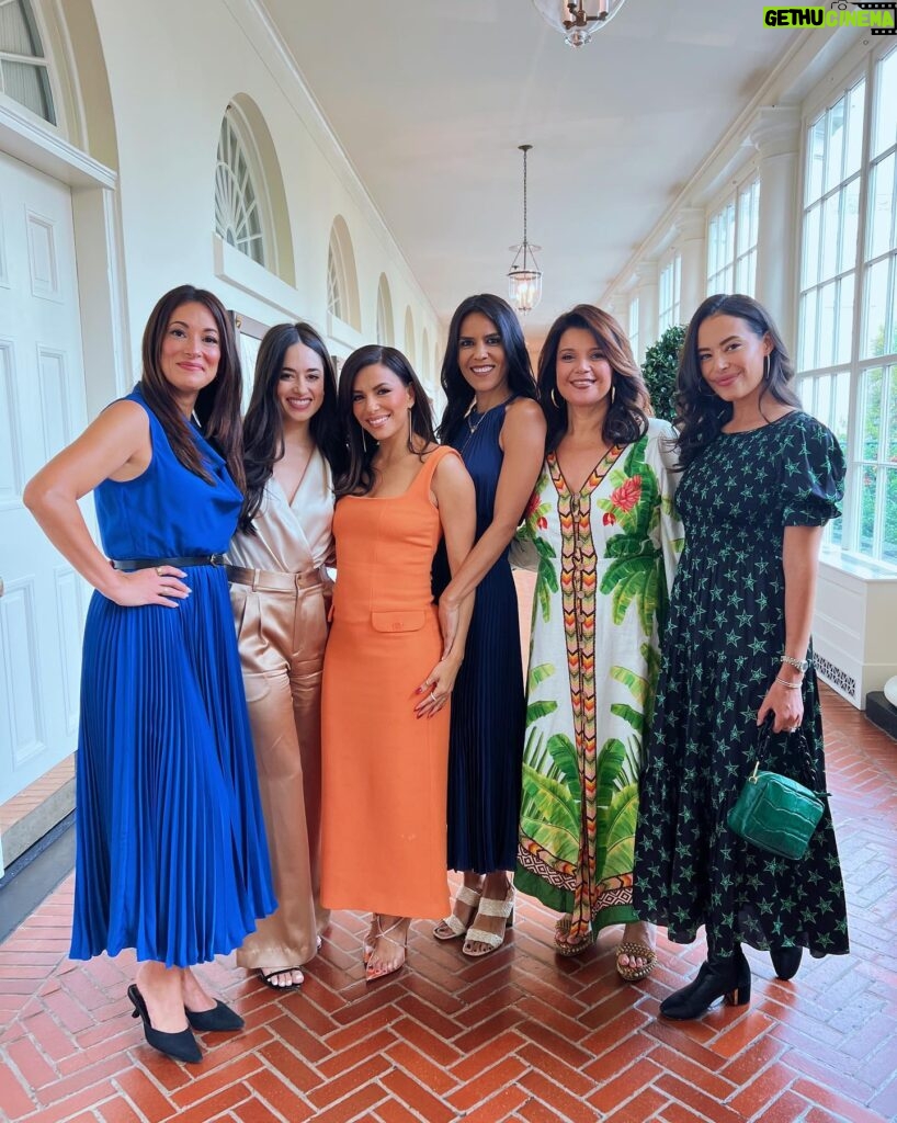 Chloe Bridges Instagram - It was an honor to be back at the White House last week with this incredible group of women. We watched a screening of @flaminhotmovie on the South Lawn and it was a magical night celebrating director @evalongoria and stars @jessejohngarcia @annieggonzalez. I’m continuously amazed by this community and the dedication to supporting and uplifting one another. And I’m continuously amazed by Eva‘s talent, hard work, determination, and generosity. Thank you @potus @flotus for having us. And watch @flaminhotmovie on @hulu or @disneyplus if you haven’t already!!