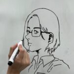 Choi Ye-bin Instagram - 윤서가 그린 정원 그림✏️
