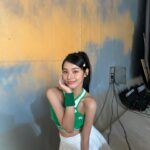 Choi Yun-jin Instagram - Behind the scene 🎾💚 C'mon !!!