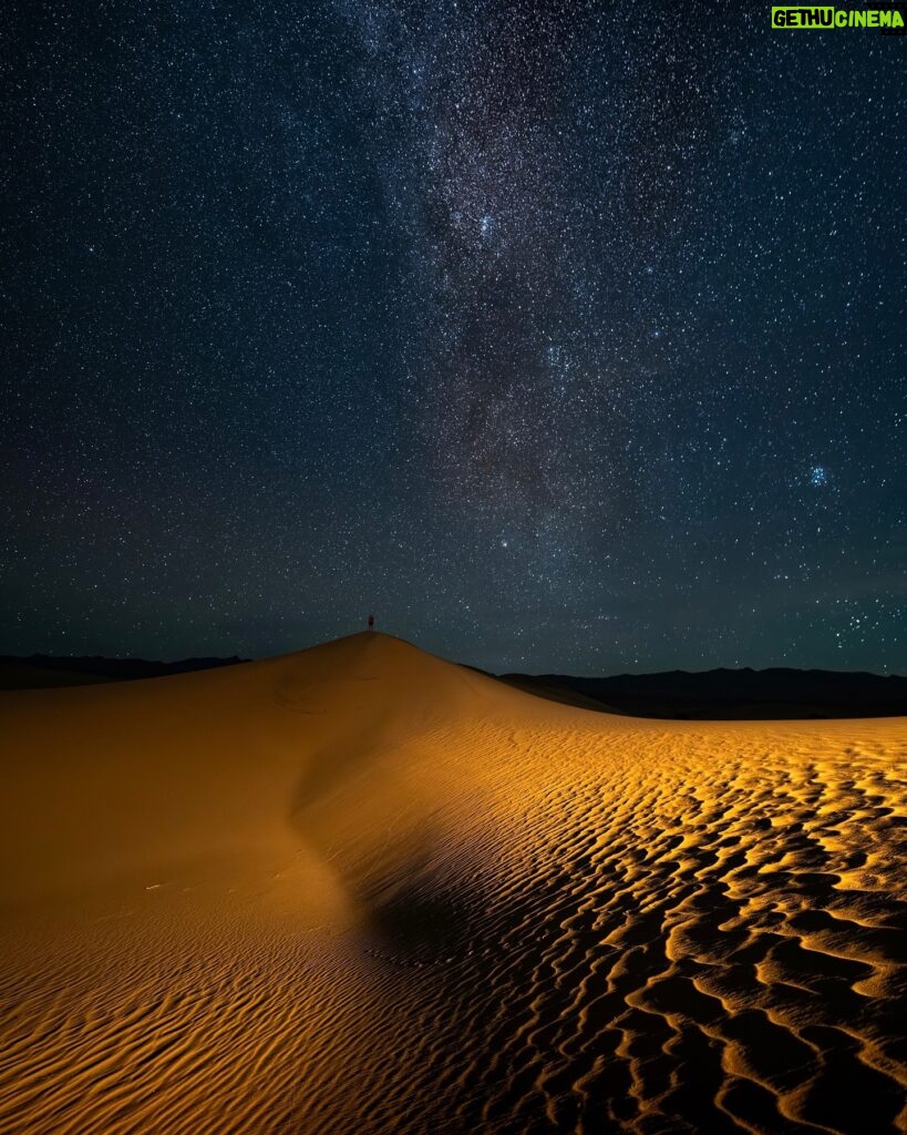 Chris Burkard Instagram - “Deep in the human unconscious is a pervasive need for a logical universe that makes sense. But the universe is always one step beyond logic.” Frank Herbert - Dune I truly respect and find necessary the scientific approach of trying to define and understand different aspects of life… like what causes a delicate and harsh ecosystem like Death Valley to stay in balance or a coral reef to thrive. But I also find that sometimes that desire can be limiting and sometimes narrows my ability to allow the mystical aspect of nature to speak to me. Surprisingly enough, the less I try to listen/find out and more energy I put towards being in the present - I hear more of what the world is saying to me. The desert is one of those places that feels a little more thin between a mystical and the real… somewhere I’ll keep coming back to. This image from a beautiful October night last year shot during an assignment for @natgeo