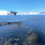 Chris Burkard Instagram - Remote hot springs in the highlands.. There are moments that make you stop & really pause to reflect on how special they are, this is one. A life goal of mine was to Ski Mælifell Volcano, which came to life on this perfect spring day, shortly after we landed the bush plane at a remote hot spring for an evening soak.. this was a peak life experience. Thanks @stol_iceland @arnarte for the day.