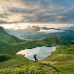 Chris Burkard Instagram - It’s wild to consider the amount of life these mountains have witnessed throughout different chapters in the history of the world... Hannibal leading the Carthaginian army across the alps in 218 BC to the development of alpinism and years of brave people ticking off first ascents with only rudimentary gear and a strong will. Every time I set foot in them.. it invites a way of life that encourages constant awareness without distraction. You have to pay attention to your surroundings but you also feel at peace with that rhythm of life - something I find harder to achieve surrounded by man made structures. These images come from 2016 on a perfect day in the Swiss alps.. gazing down at Lake Ritom with a bit of disbelief at our luck finding a glassy lake with a backdrop more like a painting than reality…