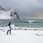 Chris Burkard Instagram - Unstad, Norway I was 26 with my first kid on the way… my wife was almost due and I decided to take one more job shooting surf in Norway before my son came. My life up to that point had been singularly focused on my career - booking back to back jobs around the globe and I hadn’t really taken a moment to look over my shoulder. Knowing it was my last shoot for the next few months, I pushed myself extra hard… spending more time in the icy waters causing frost nip in my hands & nerve damage that I still deal with to this day. There’s a lot more to unpack from this trip but I look back at the images with a palpable memory of my time there and the feeling life would never be the same when I got home