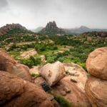Chris Burkard Instagram - When @chris_sharma went to Hampi, India in 2007 for a bouldering trip, I remember feeling inspired to visit such wild and somewhat unattainable destination filled with exotic creatures and dense jungles. 10 years later, I found myself trekking through those same jungles in Hampi on a shoot for @prana .... hearing the sounds of snakes killing birds & trying to keep my distance from truly aggressive monkeys who watched from above. Setting foot in a such a unique corner of the world felt surreal after being inspired by a climbing film all those years ago but I was truly excited to have an adventure of my own.