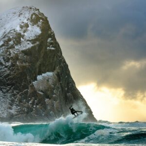 Chris Burkard Instagram - Unstad, Norway 

I was 26 with my first kid on the way… my wife was almost due and I decided to take one more job shooting surf in Norway before my son came. My life up to that point had been singularly focused on my career - booking back to back jobs around the globe and I hadn’t really taken a moment to look over my shoulder. Knowing it was my last shoot for the next few months, I pushed myself extra hard… spending more time in the icy waters causing frost nip in my hands & nerve damage that I still deal with to this day. There’s a lot more to unpack from this trip but I look back at the images with a palpable memory of my time there and the feeling life would never be the same when I got home