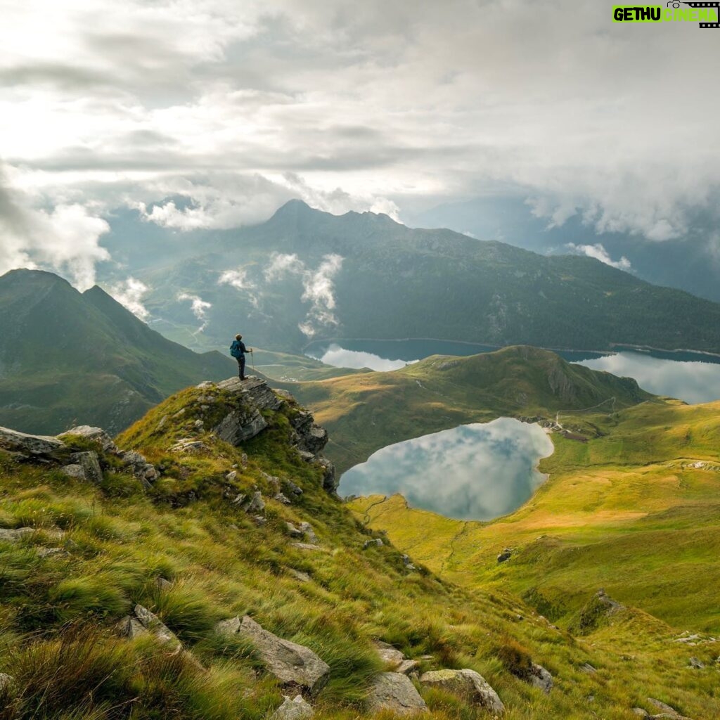 Chris Burkard Instagram - It’s wild to consider the amount of life these mountains have witnessed throughout different chapters in the history of the world... Hannibal leading the Carthaginian army across the alps in 218 BC to the development of alpinism and years of brave people ticking off first ascents with only rudimentary gear and a strong will. Every time I set foot in them.. it invites a way of life that encourages constant awareness without distraction. You have to pay attention to your surroundings but you also feel at peace with that rhythm of life - something I find harder to achieve surrounded by man made structures. These images come from 2016 on a perfect day in the Swiss alps.. gazing down at Lake Ritom with a bit of disbelief at our luck finding a glassy lake with a backdrop more like a painting than reality…