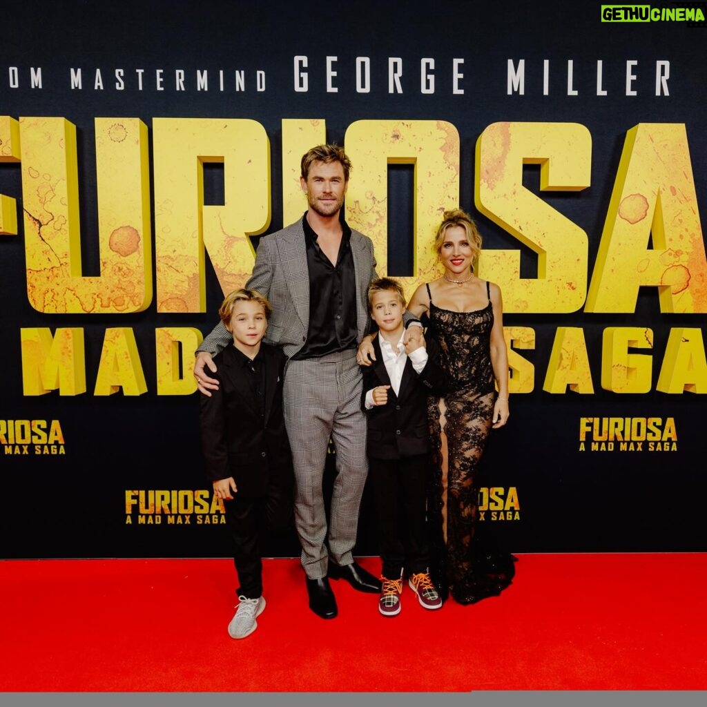 Chris Hemsworth Instagram - Amazing night with friends, family, cast and crew of #Furiosa at the Sydney screening! Massive thank you to all the fans who came out to say hello much love ❤️ @elsapataky @anyataylorjoy @madmaxsaga @tomford @ @luca_vannella @matteo__silvi @samanthamcmillen_stylist @slimecityangels