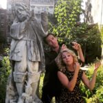 Chris Wood Instagram - Throwback to sculpture impersonations with this goofball. #tbt #thecarriediaries