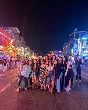 Chrissie Fit Instagram - We got rowdy in #Nashville for my dear friend @emily_a_pierce’s #bachelorette! What a blast and what a bride! Yeehaw 🤠 (I used this emoji so much in the last 3 days). #NashBash #LetsGetNashty #MidnightRodeo
