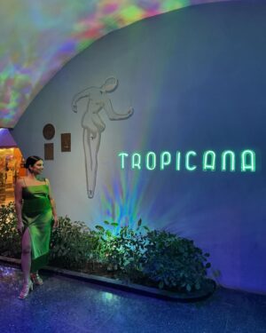 Chrissie Fit Instagram - If you know me, you know that I’ve been obsessed with the Tropicana since I found out that my great aunt (second pic) danced there in the late 1950s. It’s no surprise that I went to a show while I was in Cuba, dressed and ready to cha-cha-cha. What was surprising is that they actually let me do it. They called us onto the famous stage 💚 A memory I will never forget! Love you, @guillie9 😘

#Cuba #Habana #Havana #Tropicana #ReturnToMyRoots #CubanHeritage #CubanDancers #bajolasestrellas #underneaththestars