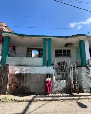 Chrissie Fit Instagram - While in Cuba, I visited the town where the Fit family was from, Guanabacoa. I met the few relatives we still have there, whom I’ve only ever spoken to through WhatsApp. They treated me with such love, kindness, and care. It was like I’d known them all my life. Thankfully, the woman who now lives in my family’s old home (pictured here) was happy to give us a tour inside. 

While the house has changed and deteriorated with time, I can still picture where my grandfather played dominos on the front porch and where the Christmas tree was set each year — in front of the three columns in the living room, now partially blocked by new stairs. I only cried like, five times. 

Picture Descriptions:
1 & 2. The Fit Family Home - Where my grandfather, grandmother, dad, uncle, great grandfather, great grandmother, great aunts, and great uncle lived (a total of 9 Fits!). 
3. The living room 
4. The back of the house
5. Some of my remaining family in Cuba 
6. My uncle dressed as a ______ (any guesses?) and my grandfather (second from the right) with his friends 
7. My dad when he was a baby in Guanabacoa 
8. Cine Teatro Carral - The now abandoned movie theater where my grandfather watched what would become his favorite movie, King Kong
9. What was once the courthouse in Guanabacoa where my grandparents got married, now in ruins
10. My grandfather’s favorite niece, resembling my grandfather 

#Cuba #ReturnToMyRoots #CubanHeritage #Guanabacoa #FamilyHistory #FamilyHome #Family