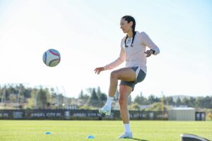 Christen Press Instagram - The comeback is coming along. The only promise I’ll make to you is that I’ll try. And what a beautiful, giving thing it is to try. -CP23