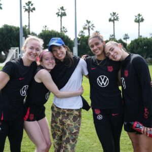 Christen Press Instagram - Always good to see familiar faces 💙