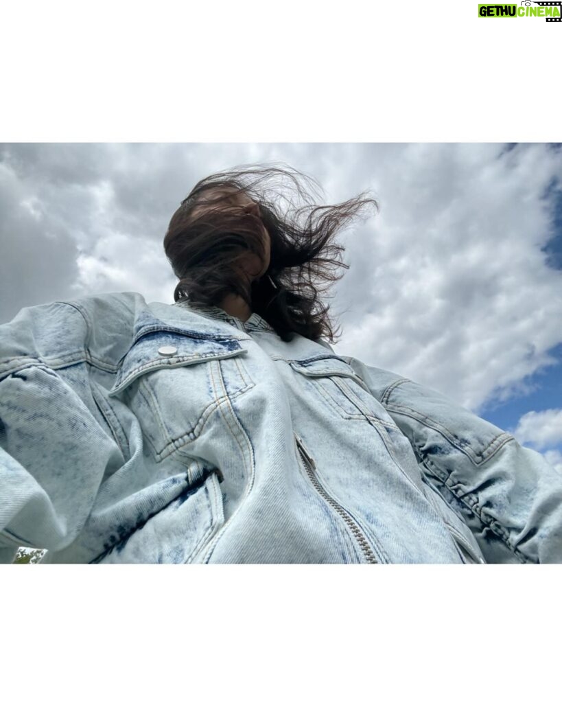 Christian Serratos Instagram - @aknvas forever 🩵 never taking off this jacket.
