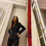 Christian Serratos Instagram - I like to be intentional with my wardrobe and get pieces I love and cherish that can stand the test of time and be passed down to my daughter. I was so excited to finally add the Dior Bar Jacket to my collection while I was in Paris. What I love about this piece is it’s simplicity and versatility. I can pack the Bar Jacket for any work trip or girls trip and know I will feel and look my best. Created in 1947 but she does not look a day over 25. The #DiorBarJacket brings a timeless and elevated style to any look. @Dior
