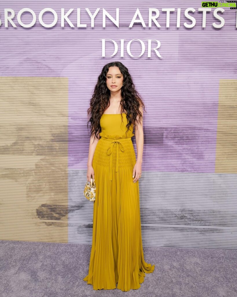 Christian Serratos Instagram - An inspiring night with @Dior at the Brooklyn Museum. Thank you @diorbeauty and @mariagraziachiuri 🧡#DiorxBrooklynMuseum #DiorBAB2023