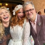 Christina Hendricks Instagram - Thank you @people for your lovely article on our magical wedding. You can see how we are beaming! @katyakatyalondon @napoleonhouseweddings @sharime_kayla @emilysullivanevents @clairepettibone @sberardweddings @steadig @newgroovebrassband @trulyhaute