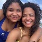 Christina Milian Instagram - I don’t know if it’s our cheeky smiles or the sunshine that’s got our eyes on permanent squint! But we’ll take them both. ✨☺️🌞✨ #MommyDaughterTime
