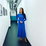 Christine Lampard Instagram – We were back this morning @lorraine after England’s victory yesterday! See you tomorrow again at 9am 💙 dress by @topshop @asos