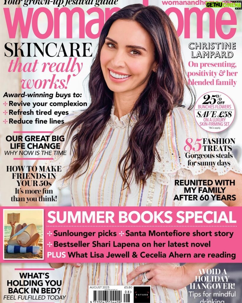 Christine Lampard Instagram - A HUGE thank you to @womanandhome for having me💗 Grateful for the talented team that made it all happen! 📸 @davidvenni 💇🏻‍♀️@cilerpeksah_hairstylist 💄@helenhandmakeup