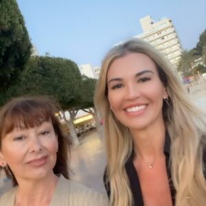 Christine McGuinness Instagram - A little mummy mini break with my mum has been the best chill and self care a girl could wish for 🥰❤️ 

“They say I’m a dreamer, but I’m not the only one” 🥹 
I get my dreamy head from her ☁️🤍☁️