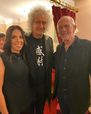 Christopher Lloyd Instagram - The wonderful @brianmayforreal backstage at @bttfmusical 🎸🤘