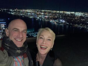 Christopher Meloni Instagram - Me and my best gurl @sherman.meloni celebrate valentines high above the city and then one wrong step… but it was a great night