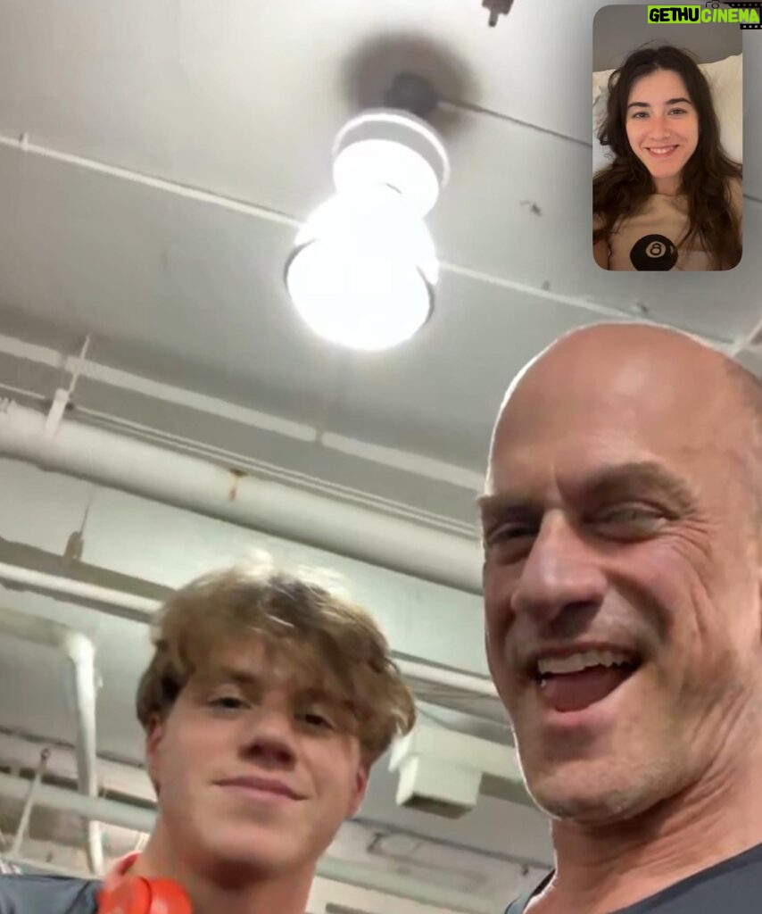 Christopher Meloni Instagram - So this was my day: I worked out with this one @dante_melonii The other one @sophiaemeloni face timed Then I arrived home to be greeted by this beauty that was baked by the greater/greatest beauty @sherman.meloni Grateful for health Grateful for my family Grateful for the time I have Grateful for the ppl that surround me Grateful for all the well wishes #Gratitude #thegiftsthatmatter