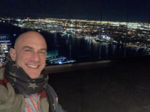 Christopher Meloni Instagram - Me and my best gurl @sherman.meloni celebrate valentines high above the city and then one wrong step… but it was a great night