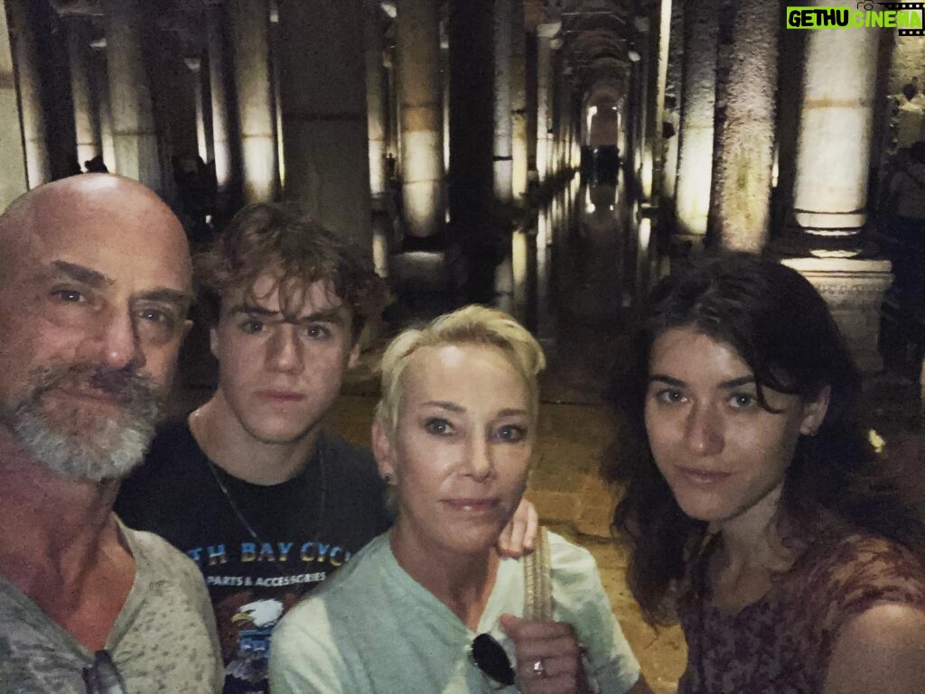 Christopher Meloni Instagram - Answering calls to prayer. Touring a big OLD cistern. Building hotels. The fam is loving our vaca in Wyoming.