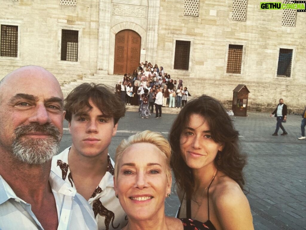 Christopher Meloni Instagram - Answering calls to prayer. Touring a big OLD cistern. Building hotels. The fam is loving our vaca in Wyoming.