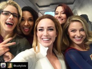 Chyler Leigh Instagram - I LOVE THESE LADIES! #GirlsRuleBoysDrool #SheThority 
Repost from @caitylotz using @RepostRegramApp - These ladies are all queens I’m glad they got my back ❤️